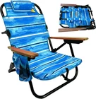 Easygo Lightweight Beach Chair With 5 Positions, Cup Holder, And Storage Bag New. Price: $80.80.