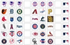 54 Mlb Team Stickers - Matte Or Glossy Options 0.75" Square Free Shipping New. Price: $6.78.