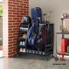 Lauren&harold Golf Bag Organizer Garage Storage Rack - Middle Black New. Price: $123.37.