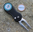Nfl Miami Dolphins Team 2-SIDED Logo Golf Ball Marker Switchblade Divot Tool New. Price: $10.99.