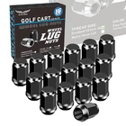 Golf Cart Wheel Lug Nuts For Ezgo & Club Car, 1/2-20 SIZE,16 Pcs Black New. Price: $25.37.