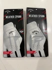 Callaway Golf Weather Spann Gloves Mens Left Hand Large - (2) Packs New. Price: $35.00.