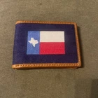 Smathers & Branson Texas Flag English Bull Hide Bi-fold Wallet New. Price: $135.00.