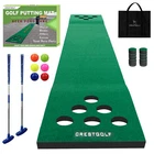 Beerpong Game Set Green Mat,golf Putting Indoor With Club New. Price: $119.99.