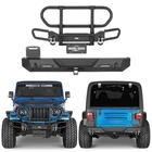 Grille Guard Tube Front Bumper + Rear For 1987-2006 Jeep Wrangler Yj Tj New. Price: $734.59.