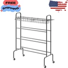 Basketball Rack With Wheels 4 Tier Rolling Storage Shooting Training Stand New. Price: $78.09.