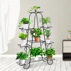 Unho Multilayer Metal Plant Stand 9 Tier Shelf Garden Patio Display Rack Holder New. Price: $42.98.