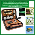 Luxury Accessories Set In Leather Case - Perfect Gift For Golfers New. Price: $50.39.