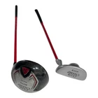 Set Of Pc Champ Junior Golf Clubs Red Camo DTP-1 Wood 28 & Putter 24.5 New. Price: $36.58.