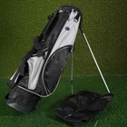 Crospete Golf Stand Bag Black/gray 6-WAY Divider W/ Dual Strap, Rain Hood Pre-owned. Price: $69.95.