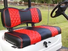 4PCS Red Golf Cart Seat Cover For Yamaha Drive G29, 2, Diamond Stitching New. Price: $159.00.