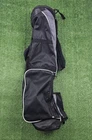 Rj Golf Sunday Bag Black Gray Lightweight 3 Way 2 Pocket Shoulder Strap Pre-owned. Price: $24.99.