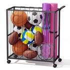 Homsorout Ball Storage Bin Rolling Sports Cart, Metal Garage Organizer New. Price: $63.66.