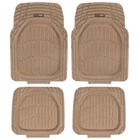 Motor Trend Flextough Deep Channels All Weather Rubber Car Floor Mats - Beige New. Price: $37.99.