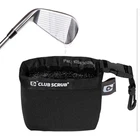 Club Scrub Nwt Golf Ball Cleaning Bag Clip Pouch Black Neoprene Waterproof. Price: $24.99.