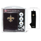 New Orleans Saints Golf Gift Set With Embroidered Towel. Price: $44.44.