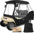 10L0L 4 Passenger Golf Cart Enclosure, Drivable Rain Cover (short Roof Black New. Price: $181.11.