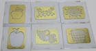 Lot Of 6 Sizzix Simple Impressions Embossing Folders Picnic Themed Sun Bushel Used. Price: $14.99.