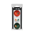 Team Golf Ncaa Miami Hurricanes Regulation Balls 3-PACK New. Price: $11.99.