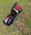 Ping Hoofer 14 Way Divide Golf Stand Bag Black Red White Dual Straps Used Pre-owned. Price: $174.99.