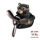 Car Vent Clips - Bear Pilot Air Freshener With Rotating Black New. Price: $19.43.