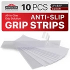 X-protector Rubber Grip Tape Strips 10 Pcs Pack Of 2" 8.5", Clear New. Price: $14.43.