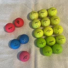 Golf Ball Lot 19 Count Callaway Titleist Taylormade Srixon Maxfli Colors Colored Used. Price: $12.00.