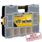 Stanley Plastic Storage Organizer Carry Parts Box 14 Adjustable Compartments New. Price: $31.29.