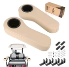 10L0L Golf Cart Rear Seat Armrest, Leather With Cup Holder, No Drilling... New. Price: $30.79.