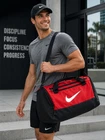 Nike 20 Red Duffle Sports Travel Bag Soccer Disc Golf Basketball Buffalo Logo New. Price: $29.95.
