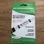 Keysmart Recovery Id Stickers Golf Club 15 Per Pack Card New. Price: $11.12.