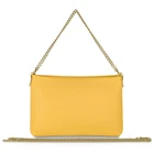 Italian Calf Leather Crossbody Bag For Women With Zipper & Chains Small Rec... New. Price: $138.82.