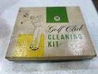 Vintage Club Cleaning Kit 19TH Hole Golfer Gift Box With Brushes And Wax Used. Price: $12.98.
