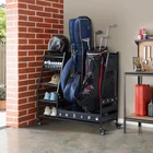 Organizer Rack Stand Fits 2 Bags Black Golfs New. Price: $154.99.