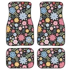 Vibrant Ditsy Floral Pattern Floor Mats For Cars Universal Cute Colorful Flow... New. Price: $82.43.
