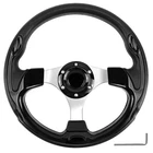 Qymopay Golf Cart Steering Wheel, Skid J, Balck And Silver New. Price: $36.88.