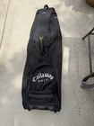 Callaway Golf Rolling Travel Bag Black Padded Club Cover Embroidered Pre-owned. Price: $113.74.
