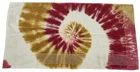 Winston Collection Brightly Twisted Tie Dye Tour Towel 44"X22" Gold Garnet White New. Price: $24.99.