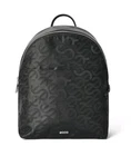 Ecco Unisex Backpack Medium Round Black Jacquard Wave Leather Travel Work Bag New. Price: $138.00.