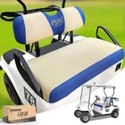 10L0L - Blue Waterproof Golf Cart Cover 35"X 24" Front & Back New Open Box. Price: $16.88.