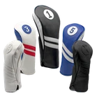 Vintage Golf Club Head Covers Driver, Fairway Woods, Hybrid 1,3,5,X Leather Look New. Price: $38.49.