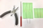 Beader Bent Nose Plier (with Teeth) + Reamer & 4 Big Eye Beading Needles New. Price: $6.06.