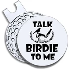 Geygie Talk Birdie To Me Golf Ball Marker With Magnetic 1.2X1 Inch, SILVER042 New. Price: $23.99.