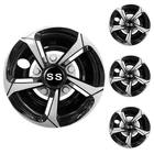 Golf Cart Hubcaps Wheel Covers For Ezgo Club Yamaha Black And Silver New. Price: $67.21.
