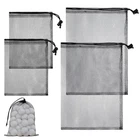 Grevosea 4 Pcs Mesh Bags With Drawstring, Nylon Golf Ball New. Price: $12.10.