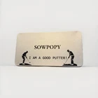 Sowpopy Golf Ball Marker Set 10P Magnetic Hat Clip Gift Tin Am Good Putter New. Price: $8.00.