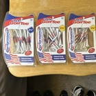 Pride Golf Performance Plastic Tees 2 3/4 In White Red Blue New. Price: $25.99.