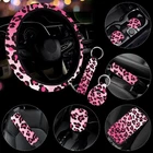 10 Pieces Leopard Printing Car Steering Wheel Cover Center Console Pink New. Price: $29.49.