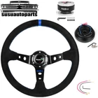 14IN Suede Steering Wheel+quick Release+hub Adapter 100H For Mitsubishi Eclipse New. Price: $88.88.