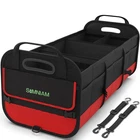 Simniam Large Trunk Organizer For Car, Foldable Multi Compartment Medium, Red New. Price: $60.66.